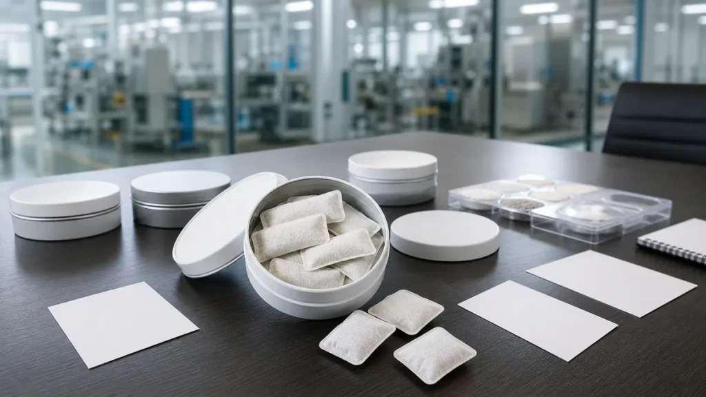 Realistic private label oral pouch samples