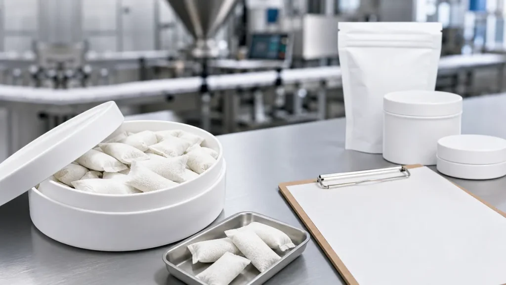 Realistic oral pouch contract manufacturing samples