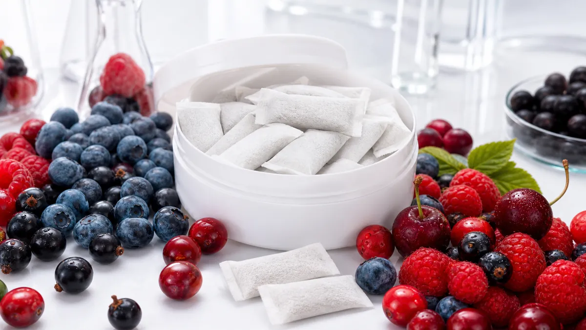 Berry Series oral pouch flavor ingredients