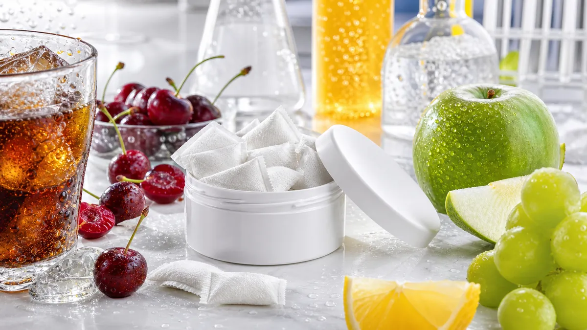 Soda Series oral pouch flavor ingredients