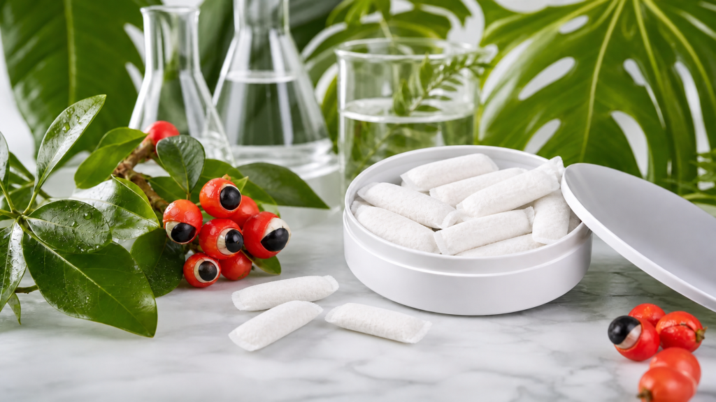 Guarana Pouches: Positioning a Botanical Energy Product for Private Label - realistic functional oral pouches