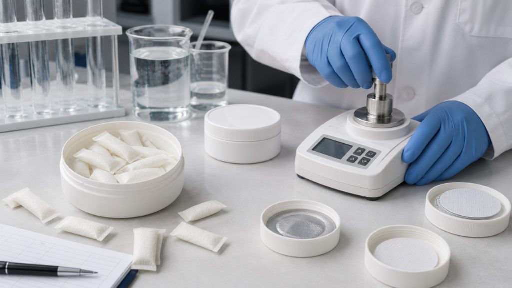 Oral pouch can closure torque and seal integrity testing