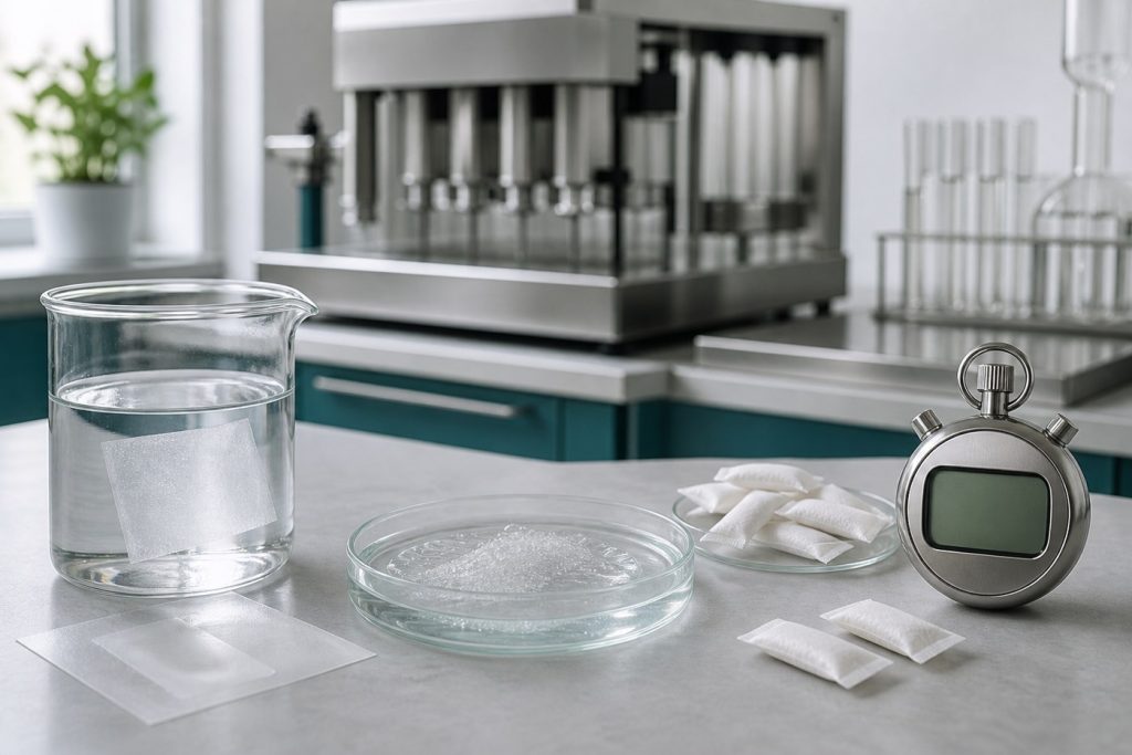 ODF dissolving speed optimization with translucent oral films and laboratory testing