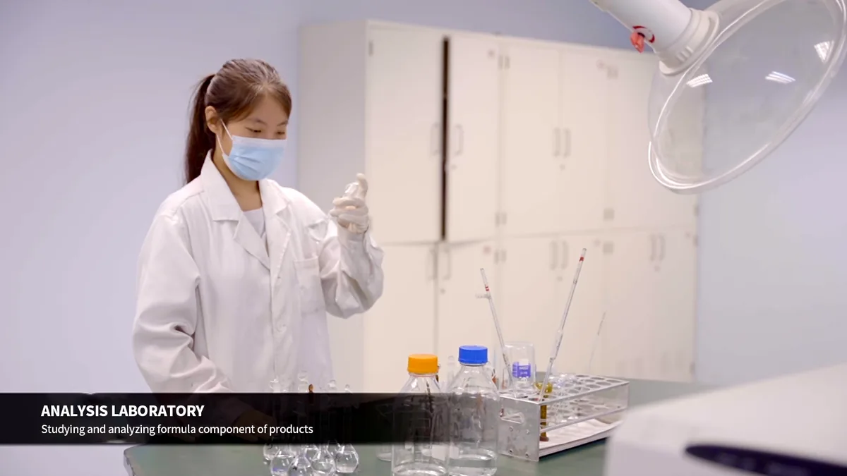 Laboratory assessment in an oral pouch production workflow